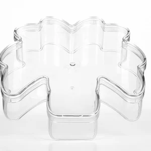 علبة بلاستيك شكل نخلة سعة 500 جرام658-BOT/CLEAR(7312)